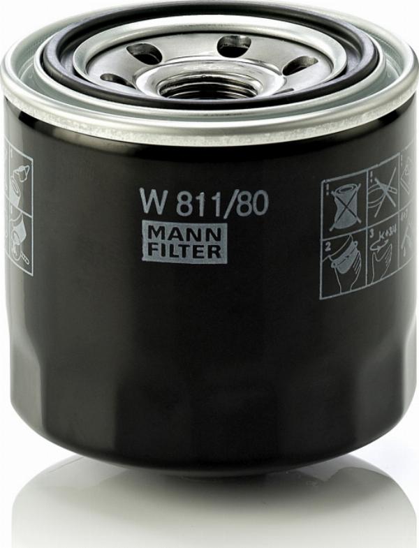 Mann-Filter W 811/80 - Масляний фільтр autozip.com.ua