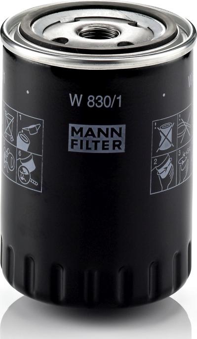 Mann-Filter W 830/1 - Масляний фільтр autozip.com.ua