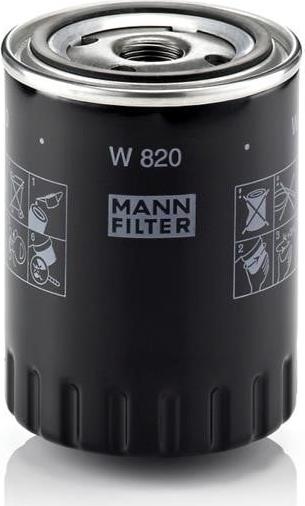 Mann-Filter W 820 - Масляний фільтр autozip.com.ua