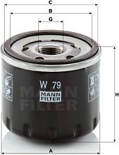 Mann-Filter W 79 - Масляний фільтр autozip.com.ua
