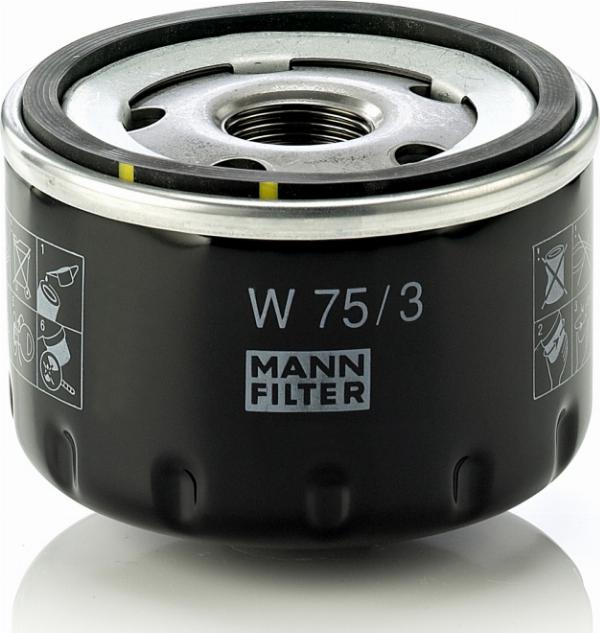Mann-Filter W 75/3 - Масляний фільтр autozip.com.ua