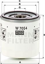 Mann-Filter W 7054 - Масляний фільтр autozip.com.ua