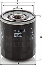 Mann-Filter W 7058 - Масляний фільтр autozip.com.ua