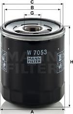 Mann-Filter W 7053 - Масляний фільтр autozip.com.ua