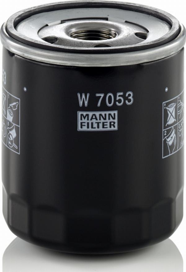 Mann-Filter W 7053 - Масляний фільтр autozip.com.ua