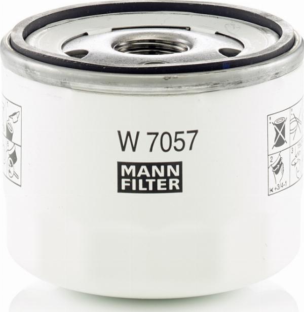 Mann-Filter W 7057 - Масляний фільтр autozip.com.ua
