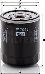 Mann-Filter W 7063 - Фільтр мастил autozip.com.ua