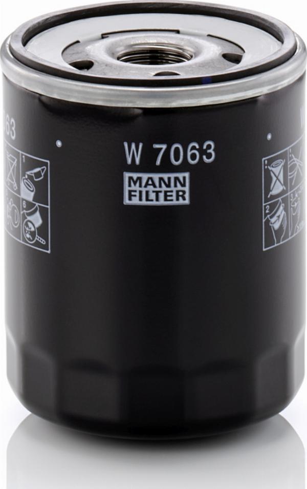 Mann-Filter W 7063 - Масляний фільтр autozip.com.ua