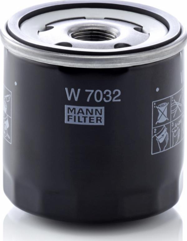 Mann-Filter W 7032 - Масляний фільтр autozip.com.ua