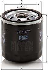 Mann-Filter W 7077 - Масляний фільтр autozip.com.ua