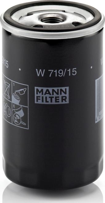 Mann-Filter W 719/15 - Масляний фільтр autozip.com.ua