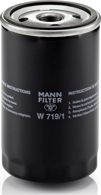 Mann-Filter W 719/1 - Масляний фільтр autozip.com.ua