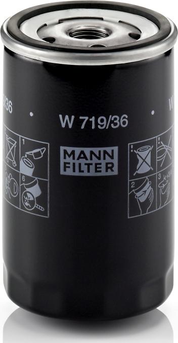 Mann-Filter W 719/36 - Масляний фільтр autozip.com.ua