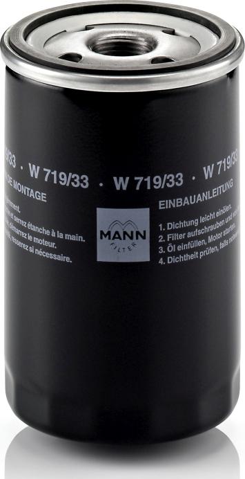 Mann-Filter W 719/33 - Масляний фільтр autozip.com.ua