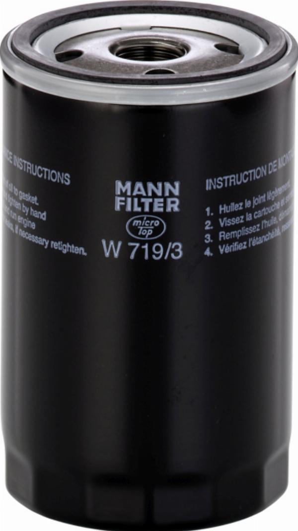 Mann-Filter W 719/3 - Масляний фільтр autozip.com.ua