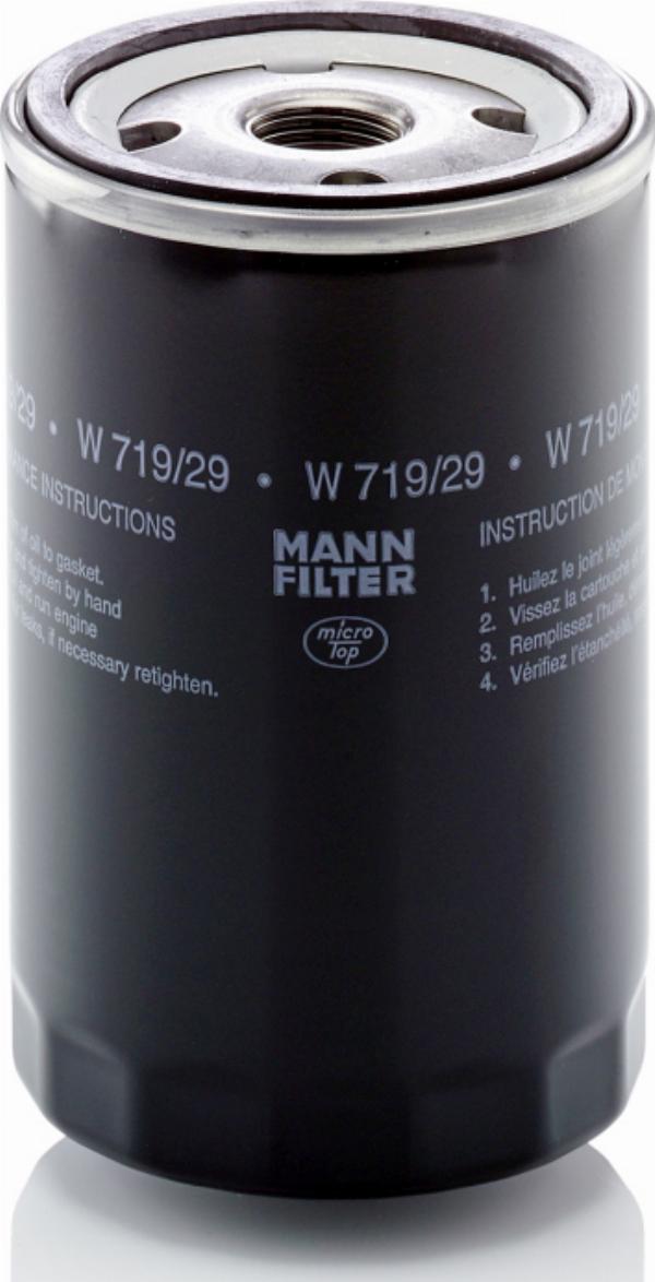 Mann-Filter W 719/29 - Масляний фільтр autozip.com.ua