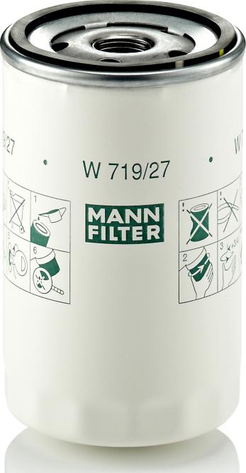 Mann-Filter W 719/27 - Масляний фільтр autozip.com.ua