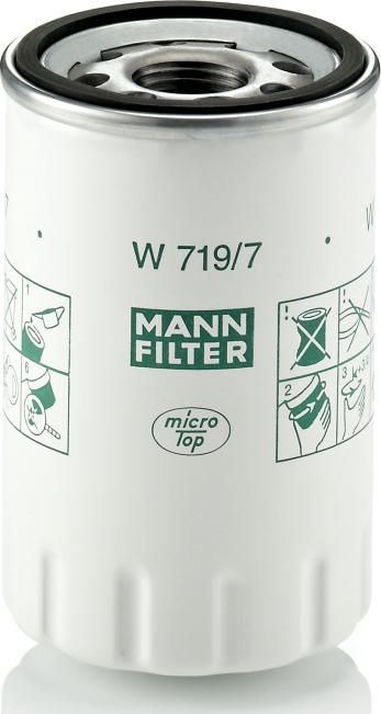 Mann-Filter W 719/7 - Масляний фільтр autozip.com.ua