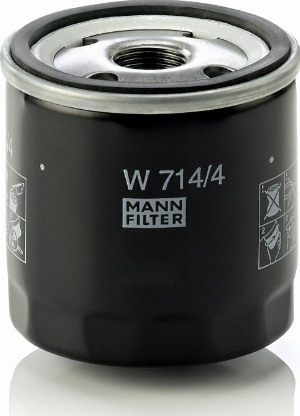 Mann-Filter W 714/4 - Масляний фільтр autozip.com.ua