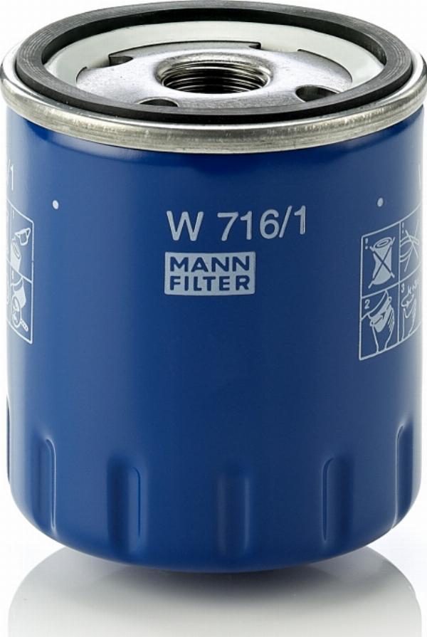 Mann-Filter W 716/1 - Масляний фільтр autozip.com.ua