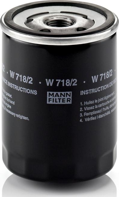 Mann-Filter W 718/2 - Масляний фільтр autozip.com.ua