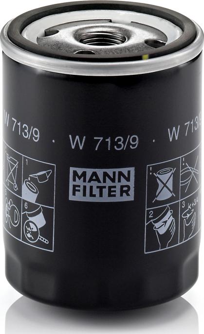 Mann-Filter W 713/9 - Масляний фільтр autozip.com.ua