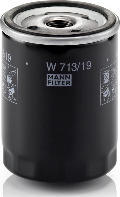 Mann-Filter W 713/19 - Масляний фільтр autozip.com.ua