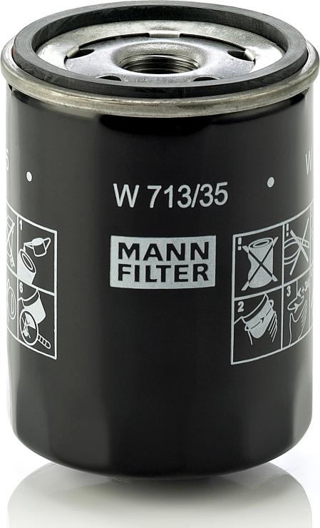 Mann-Filter W 713/35 - Масляний фільтр autozip.com.ua