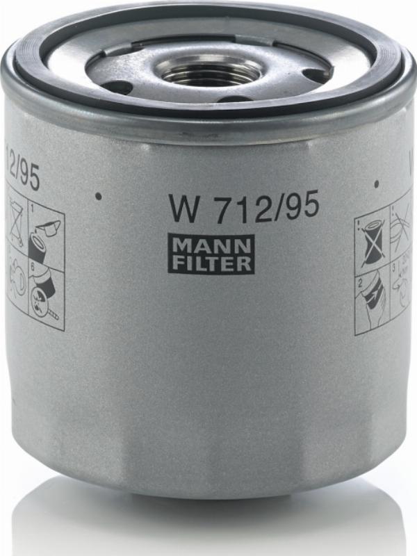 Mann-Filter W 712/95 - Масляний фільтр autozip.com.ua