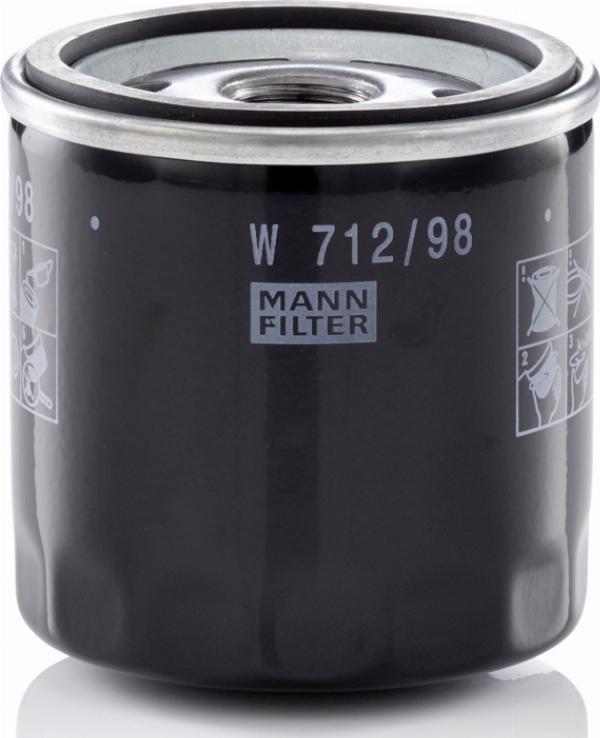 Mann-Filter W 712/98 - Масляний фільтр autozip.com.ua