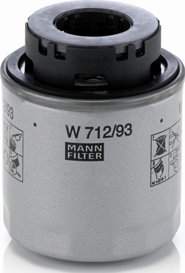 Mann-Filter W 712/93 - Масляний фільтр autozip.com.ua