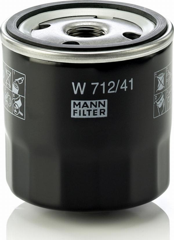 Mann-Filter W 712/41 - Масляний фільтр autozip.com.ua