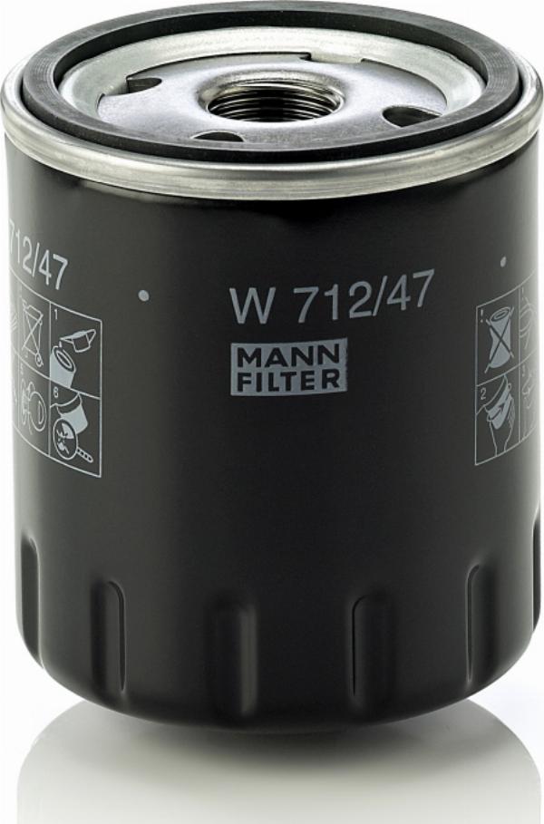 Mann-Filter W 712/47 - Масляний фільтр autozip.com.ua