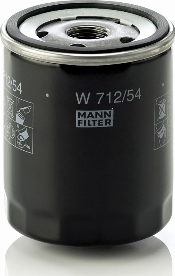 Mann-Filter W 712/54 - Масляний фільтр autozip.com.ua