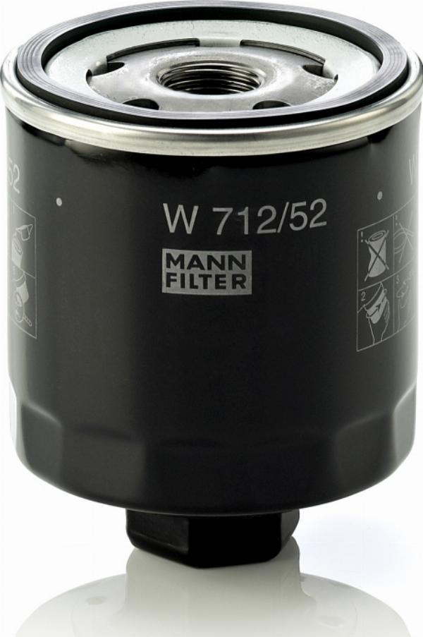 Mann-Filter W 712/52 - Масляний фільтр autozip.com.ua