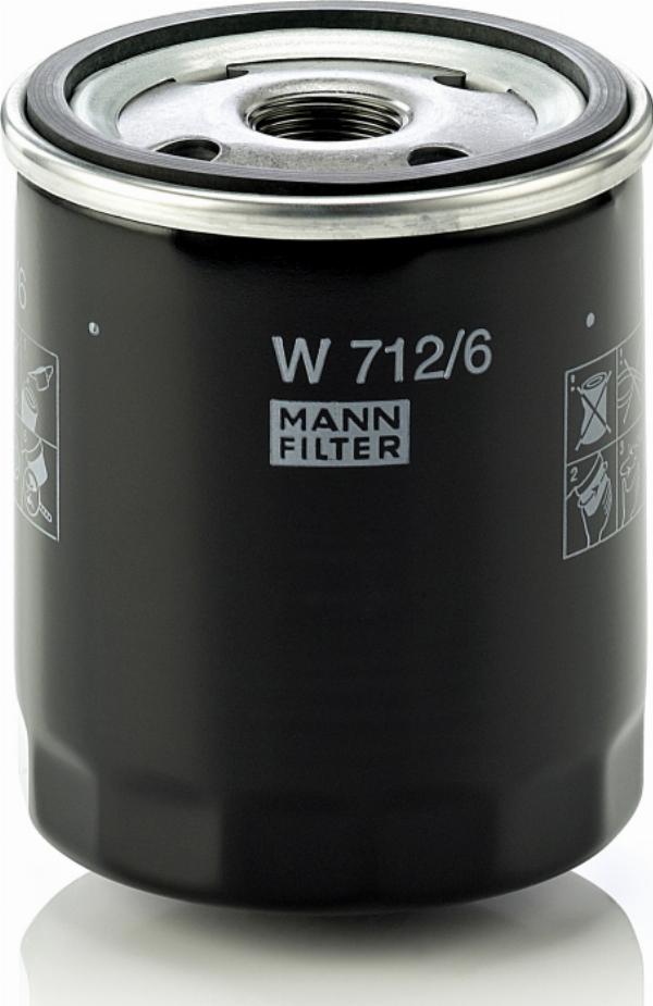 Mann-Filter W 712/6 - Масляний фільтр autozip.com.ua