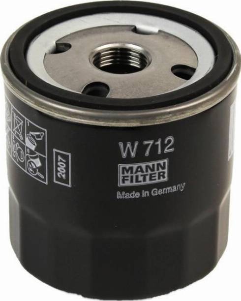 Mann-Filter W 712 (10) - Масляний фільтр autozip.com.ua