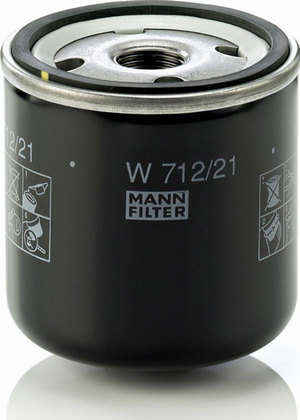 Mann-Filter W 712/21 - Масляний фільтр autozip.com.ua