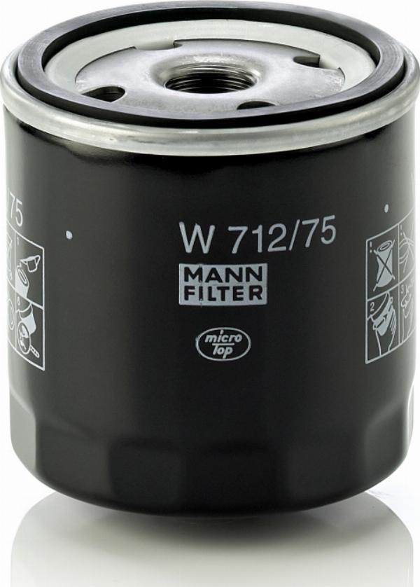 Mann-Filter W 712/75 - Масляний фільтр autozip.com.ua