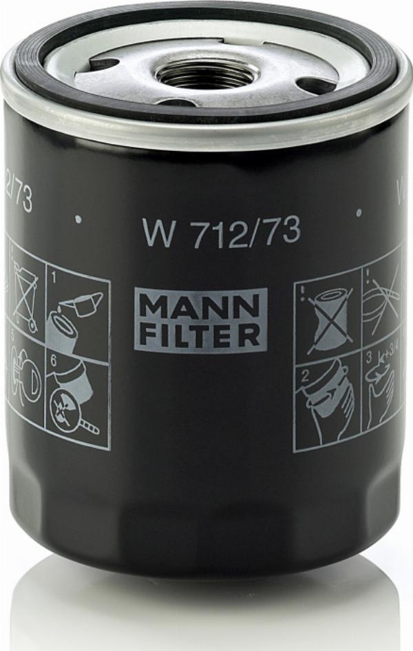 Mann-Filter W 712/73 - Масляний фільтр autozip.com.ua