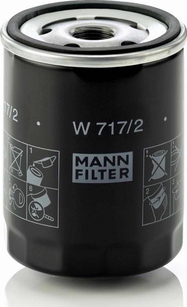 Mann-Filter W 717/2 - Масляний фільтр autozip.com.ua