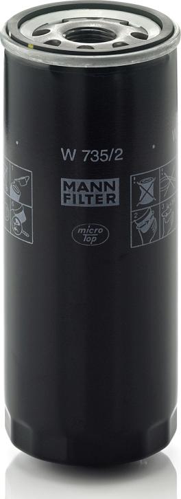 Mann-Filter W 735/2 - Масляний фільтр autozip.com.ua