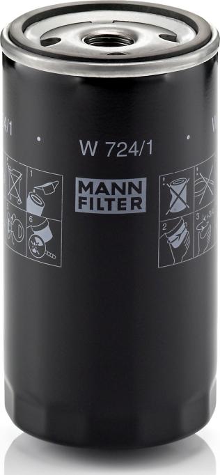 Mann-Filter W 724/1 - Масляний фільтр autozip.com.ua