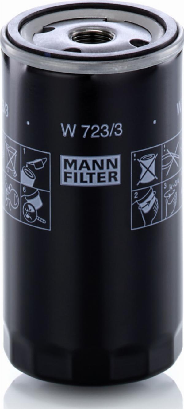 Mann-Filter W 723/3 - Масляний фільтр autozip.com.ua