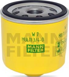 Mann-Filter W 7 MULTI 3/4-D - Масляний фільтр autozip.com.ua