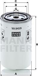 Mann-Filter WA 940/9 - Фільтр для охолоджуючої рідини autozip.com.ua