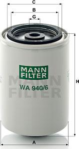 Mann-Filter WA 940/6 - Фільтр для охолоджуючої рідини autozip.com.ua