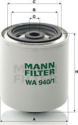 Mann-Filter WA 940/1 - Фільтр для охолоджуючої рідини autozip.com.ua