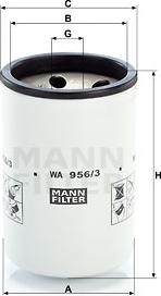 Mann-Filter WA 956/3 - Фільтр для охолоджуючої рідини autozip.com.ua