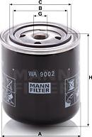 Mann-Filter WA 9002 - Фільтр для охолоджуючої рідини autozip.com.ua